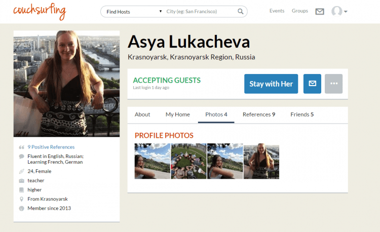 Asya Lukacheva's Photos - Couchsurfing.clipular