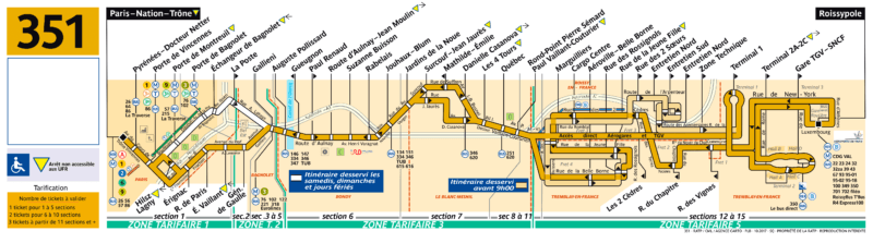 Схема маршрута автобуса 351
