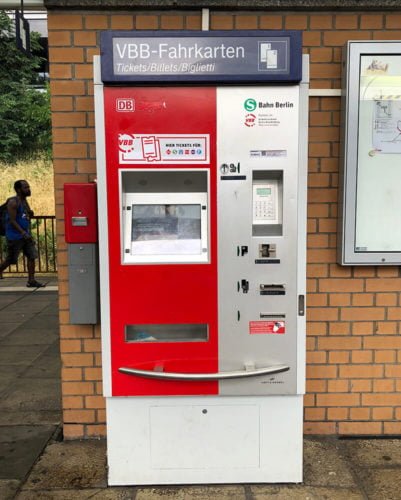 автомат для покупки билетов берлин